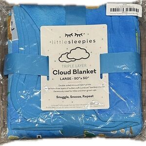 Little Sleepies Sky Blue Cloud Blanket